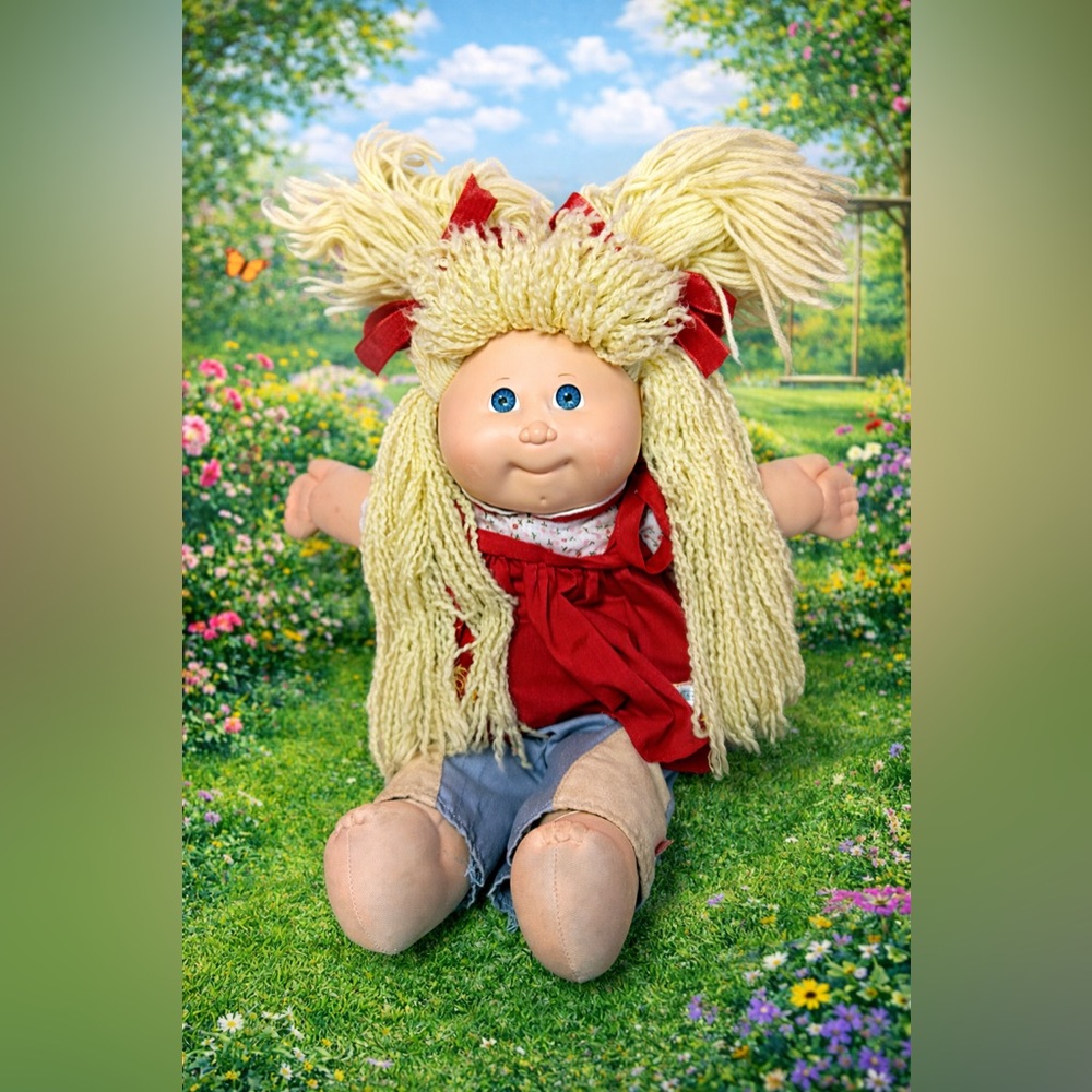 Vintage Cabbage Patch Kids Doll – Original Body Tag, Outfit Included